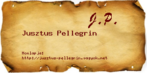 Jusztus Pellegrin névjegykártya